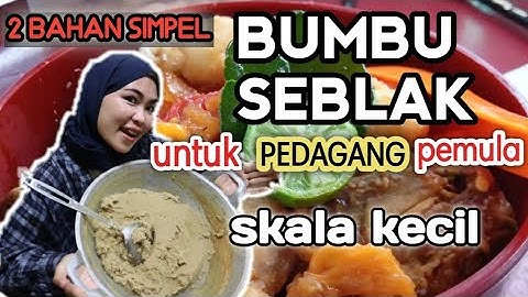 Resep bumbu seblak untuk pedagang pemula dalam skala kecil PENTING DAN SIMPEL