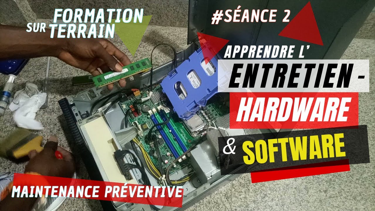 Maintenance Préventive Hardware & Software || Cours Pratique dans une entreprise