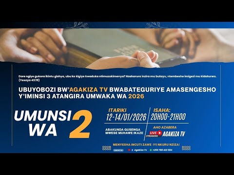 UBUYOBOZI BW AGAKIZA TV BWABATEGURIYE AMASENGESHO Y IMINSI 3 ATANGIRA UMWAKA WA 2026 Day 2 