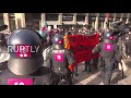 Germany: Antifa activists face off with police in Frankfurt