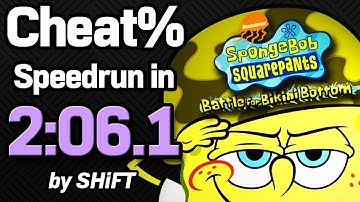 SpongeBob SquarePants: Battle for Bikini Bottom Cheat% Speedrun in 2:06.1 (WR on 7/21/2018)