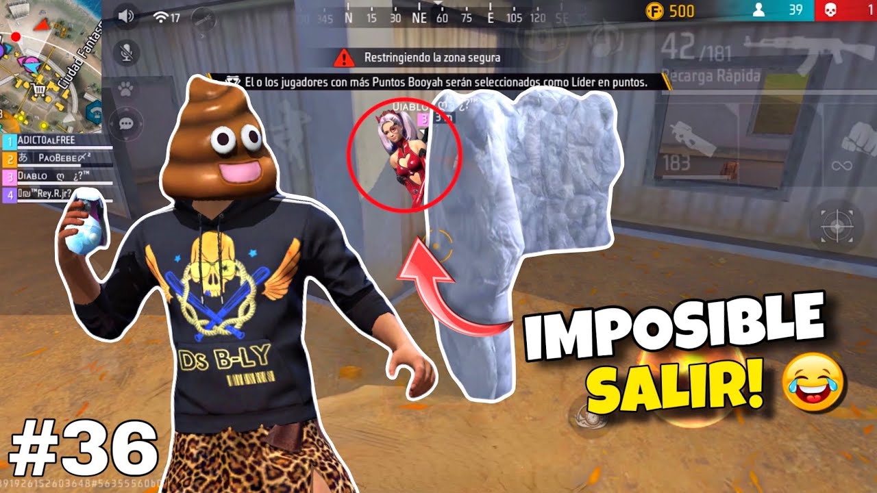 Poniendo PARED GLOO a JUGADORES en FREE FIRE #36