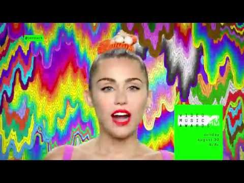 Jen Stark / Miley Cyrus Drippy Tongue for MTV VMA's