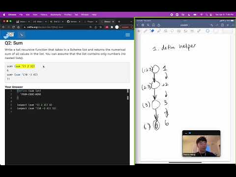 CS 61A Discussion 11 - Sum (scheme, tail recursion)