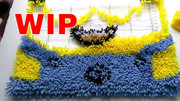 Latch Hook Minion Part 2  Camping Fun and Update #latchhook #camping