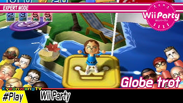 Wii Party - Globe trot (Expert Mode) Player Ethel vs Hayley vs Sandra vs Eva