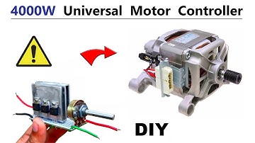 4000 Watt Universal Motor Speed Control - Make 120v RPM Controller DIY