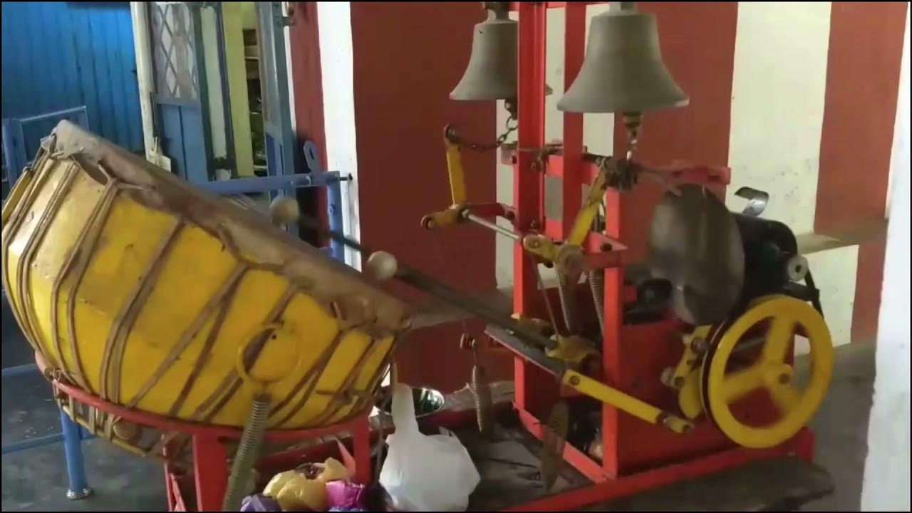 Automatic temple drum bell machine in ganapathi temple HSR layout