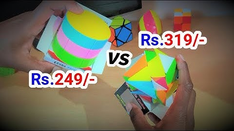 Unboxing "3x3 Cylinderical Barrel Cube" and "3x3 Axis Cube" by Kapil Bhatt Cube