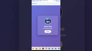 Modern Glassmorphism Profile Card with Hover Effect | HTML & CSS News