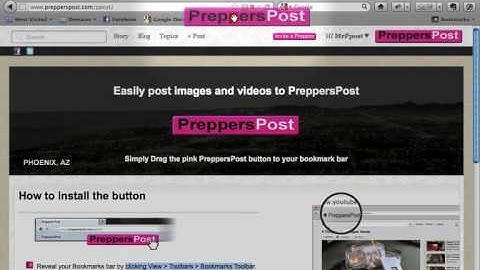 Preppers Post - How to install Pin-it button into firefox browser