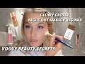 Glow up makeup regime  tik tok viral products  techniques  go to glam night out face glasss skin