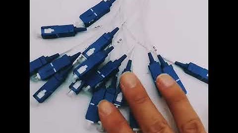 Fiber Optic PLC Splitter 0 9mm 1M Steel Tube 1x16 Mini PLC Splitter With SCAPC Connector