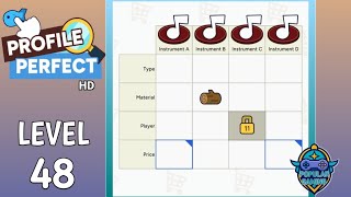 Profile Perfect Level 48: Gameplay Solution