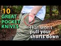 10 lightweight folding knives that are great when wearing shorts