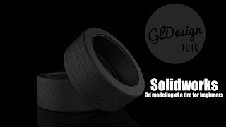 Solidworks Tutorial - How to make a tire - modeling 3d