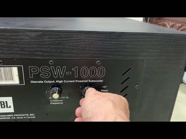 CHỈNH và TEST LOA SUB JBL PSW- 1000    kết nối ampli karaoke: Bass mềm, sâu, uy lực !