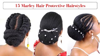 15 Protective Hairstyles for Short to Medium Length Natural Hair Hairstyles Using Marley Hair