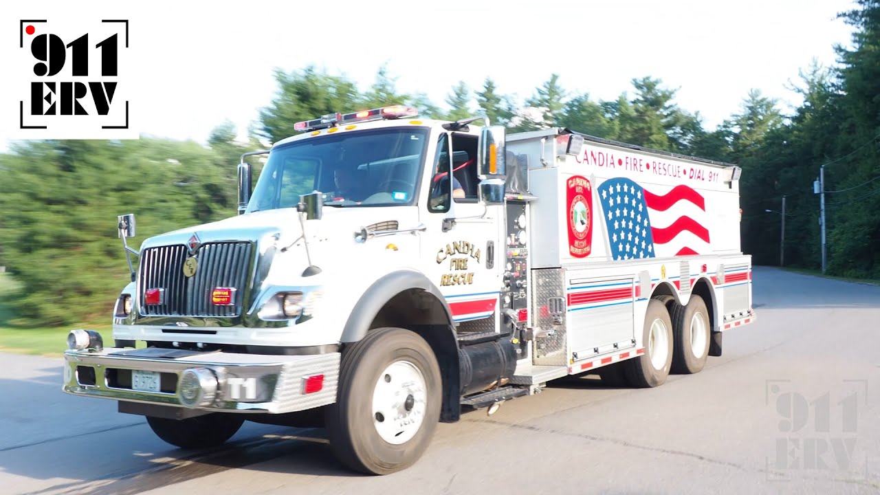 Candia Fire Truck Responding Tanker 1 YouTube