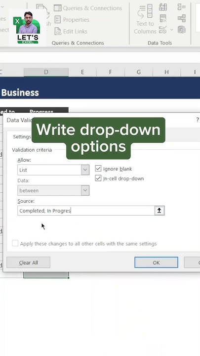 MS Excel Shortcuts | Drop down list - YouTube