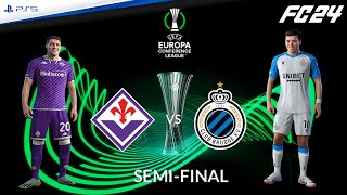 Fiorentina - Club Brugge ⚽️ Semifinale Conference League Match Sim FC 24 ft. Belotti, Nico Gonzalez