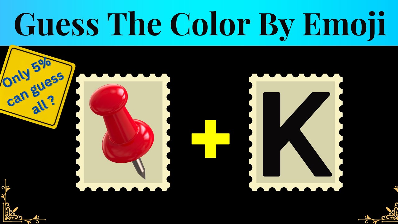 Guess the Color Challenge| Emoji Quiz| Emoji Challenge