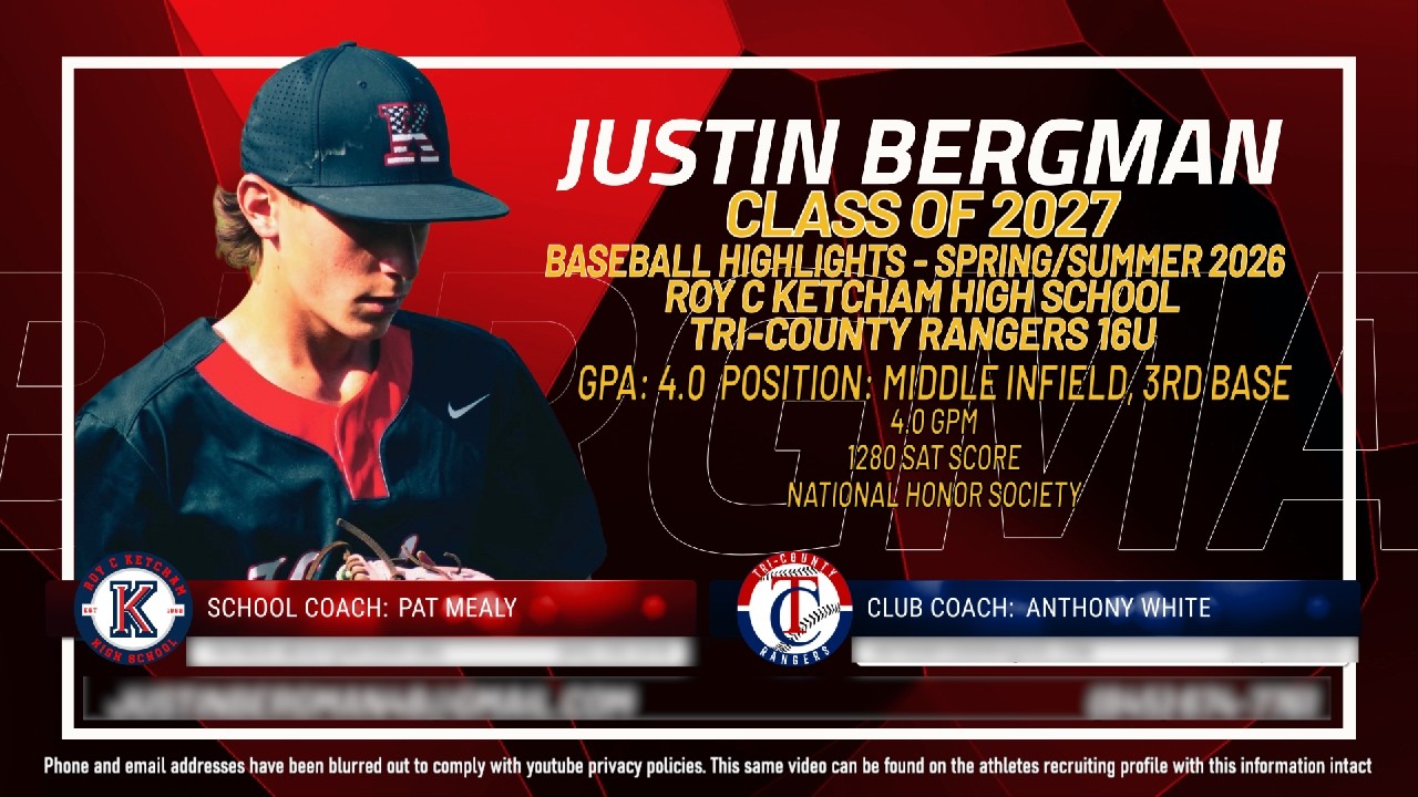 Justin Bergman - Baseball Highlights - Spring/Summer 2026