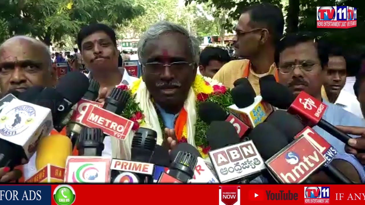 SERILINGAMPALLY BJP MLA CANDIDATE YOGANANDA FILES NOMINATION