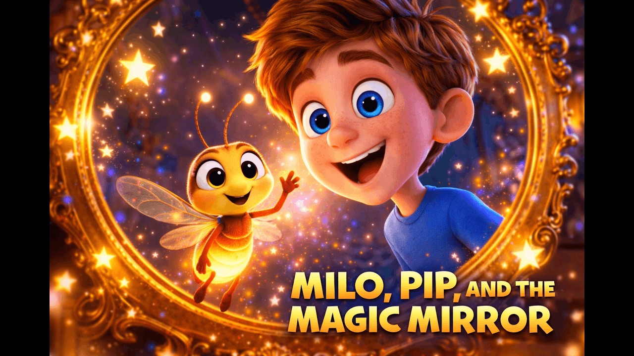Milo Meets Pip the Firefly! 🪲✨ Magic Mirror Adventure | Bedtime Stories for Kids