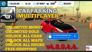 How to download Hack free account car parking multiplayer 100%😱💸💵💵 