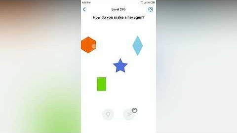 Easy Game - How do you make hexagon? - Level 276 solution