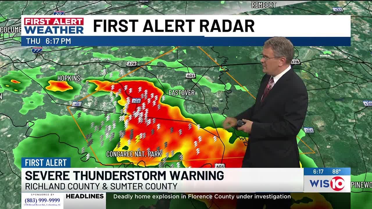 First Alert Weather: Severe thunderstorm warning issued for parts of ...