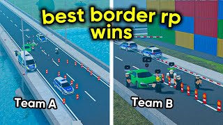 Whoever Makes The BEST BORDER ROLEPLAY Wins Robux In Emergency Hamburg!