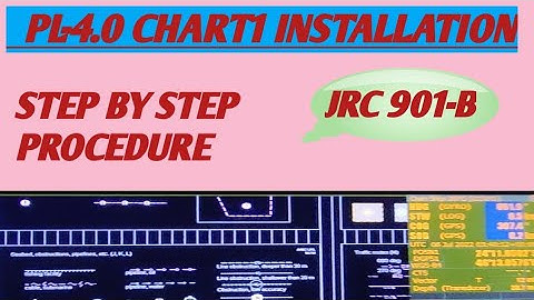 ECDIS JRC-901B INSTALLATION PROCEDURE OF CHART1 PRESENTATION LIBRARY PL-4.0