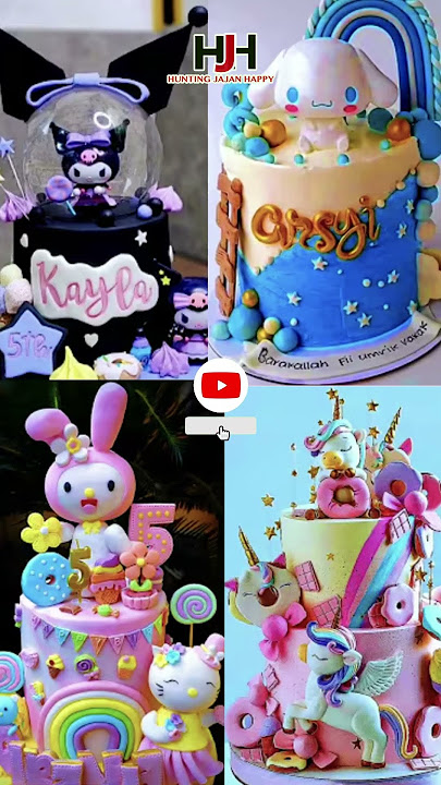Kalian Pilih Kue Ulang Tahun Mana? Kuromi Cinnnamorol Melody Kuda poni Choose Birthday Cake #shorts
