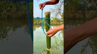 Best Rope Knot for Bamboo Post | Strong & Easy Outdoor Knot #shorts