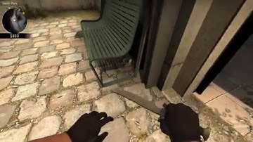 CSGO - de_overpass - c4 stucked under the bench (right side)? - Unfortunately,YES :(