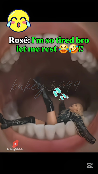 rosé: let me rest 🤣😂 #rosé #jump #fypシ