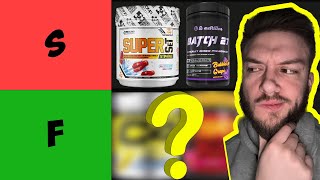The BEST Pre-Workouts in Canada on a Tier List (2023)