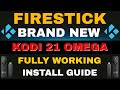 Install fully working kodi 21 omega on firestick 2024 update