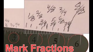 How To Measure With A Ruler - Inches and figure fractions