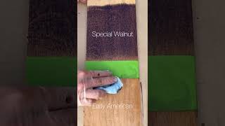 2 stain color choices to consider for your next project? Early American and Special Walnut by Minwax 2 stain color choices to consider for your next project? Early American and Special Walnut by Minwax