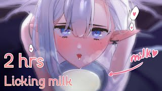 Drinking Milk Asmr Off My Cats Bowl For 2 Hrs