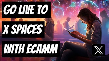Twitter Spaces (X) how to use & Livestrem Using Ecamm Live