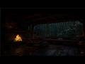 Powerful Night Thunderstorm⛈️Heavy Rain Sounds in Deep Forest🔥Warm Campfire for Fall Asleep Fast