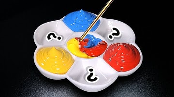 How To Making 7 Beautiful Colors from 3 Primary Colors - Satisfying Color Mixing