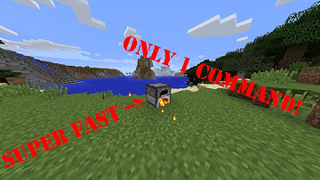 Quick Furnace with only ONE COMMAND BLOCK | Minecraft Vanilla 1.9.x