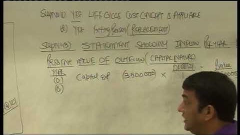 Life Cycle Costing   Lecture 1 Part 2   Dani Ki Costing   CA Final Video Lectures