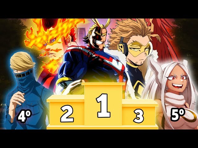 TOP 10 PERSONAGENS MAIS FORTES DE BOKU NO HERO 6 TEMPORADA 