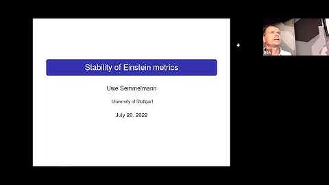 Uwe Semmelmann, Stability of Einstein metrics